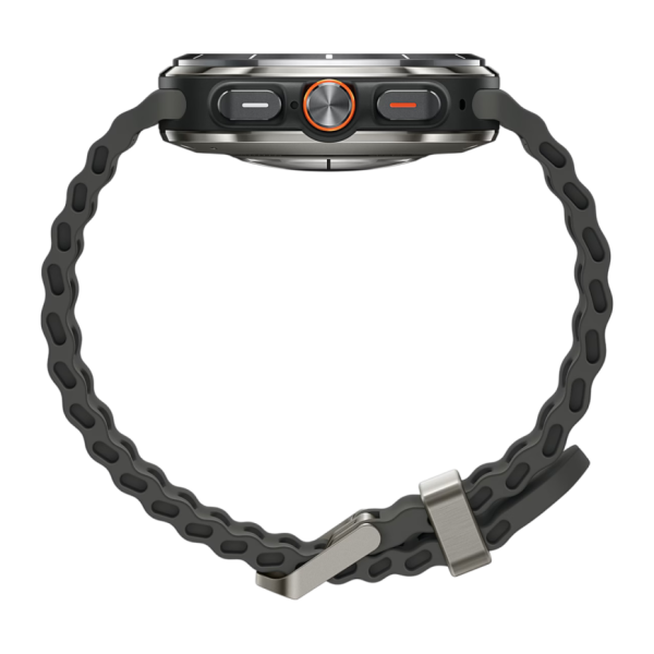 Умные часы Samsung Galaxy Watch Ultra 47мм, ремешок Marine (Titanium Silver, 2025)