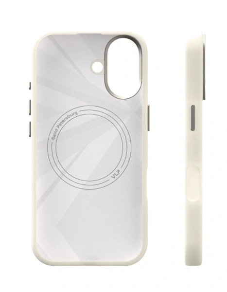 Чехол защитный VLP Aster Pro Case с MagSafe для iPhone 17, белый